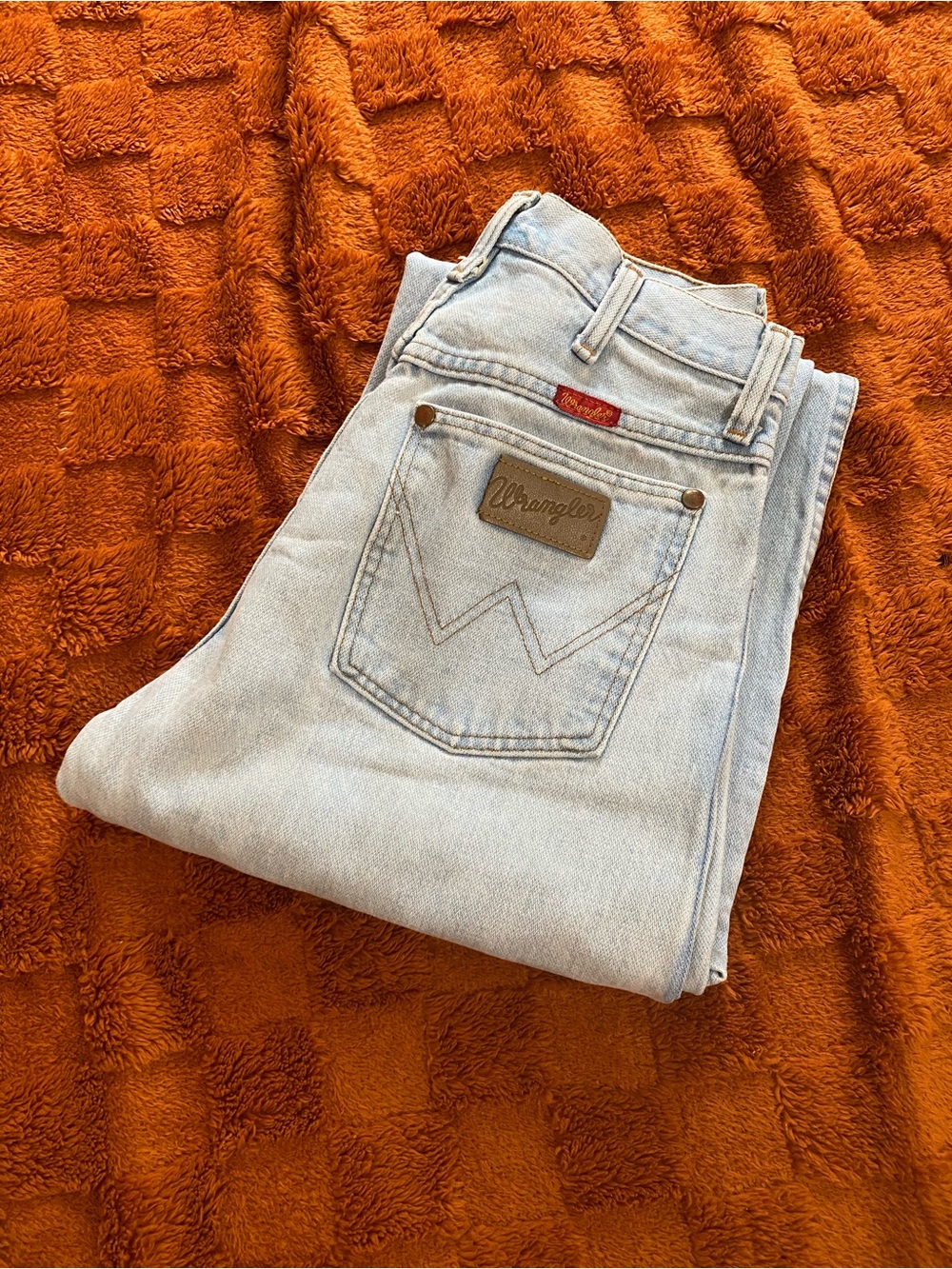 Vintage Wrangler Straight Leg Light Wash Jeans Size 26